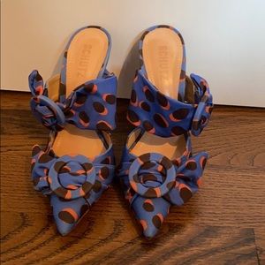 Polka dot mules